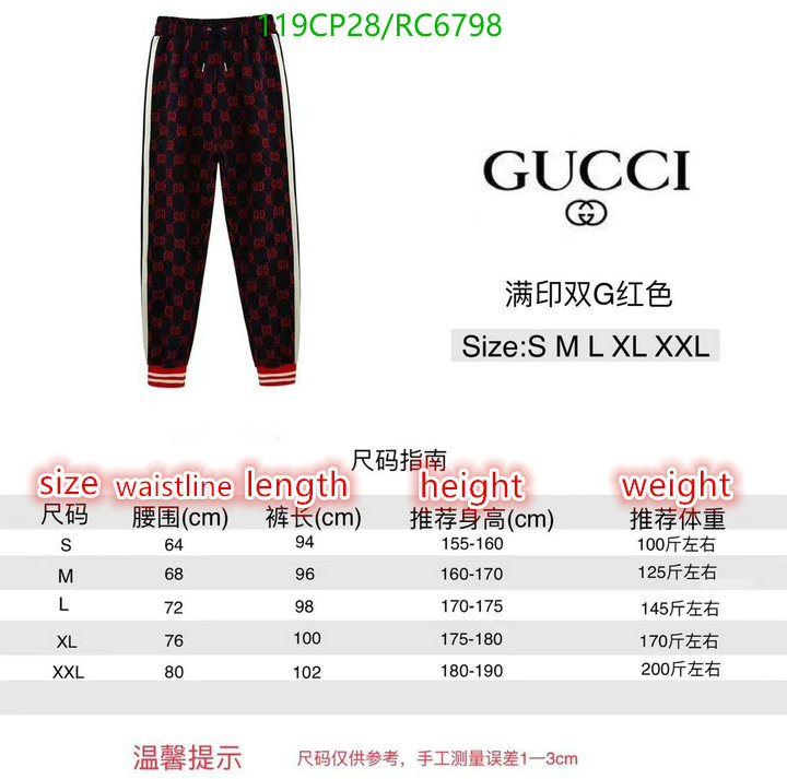 Gucci-Clothing Code: RC6798 $: 119USD