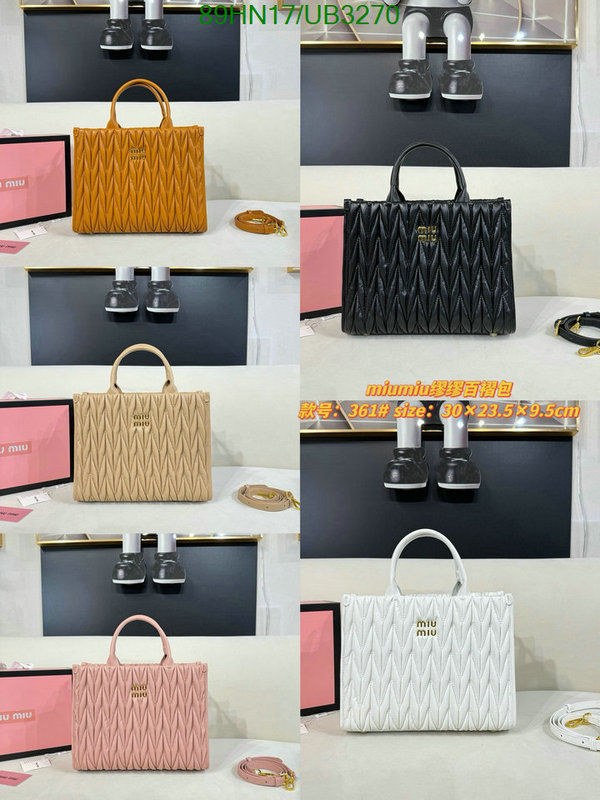 Miu Miu-Bag-4A Quality Code: UB3270 $: 89USD