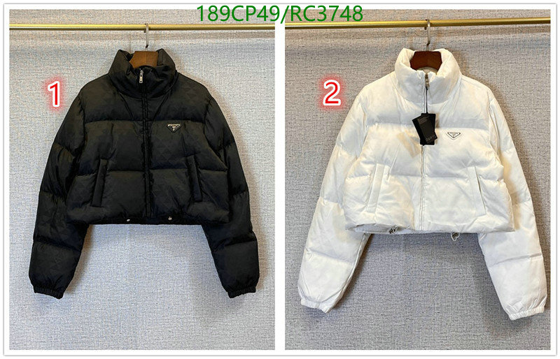 Prada-Down jacket Women Code: RC3748 $: 189USD