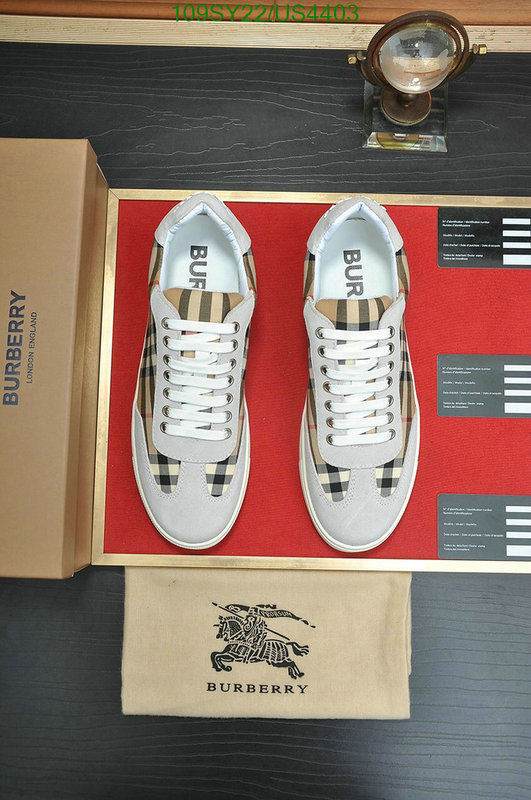 Burberry-Men shoes Code: US4403 $: 109USD