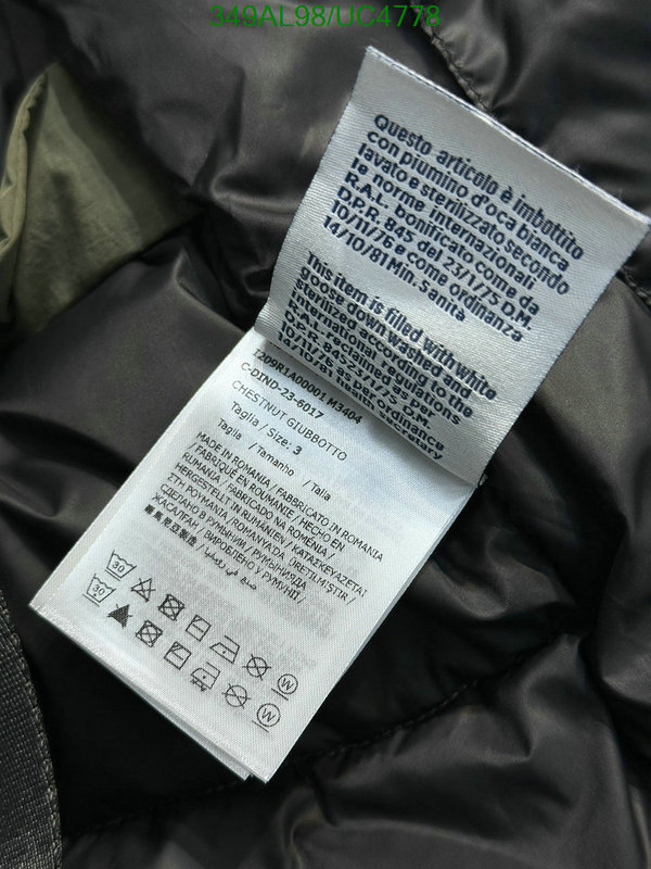 Moncler-Down jacket Women Code: UC4778 $: 349USD