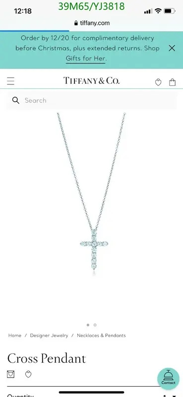 Tiffany-Jewelry Code: YJ3818 $: 39USD