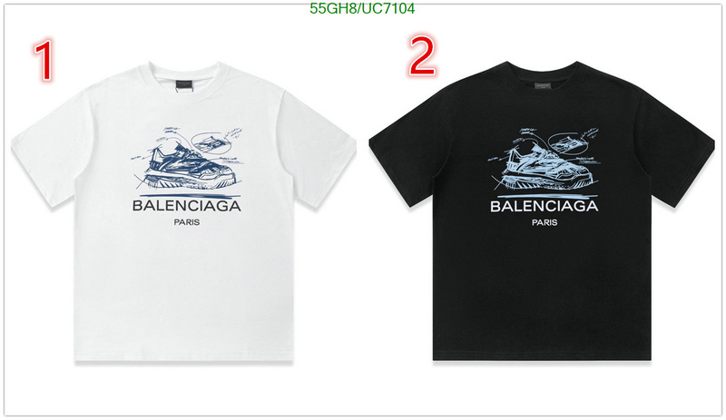 Balenciaga-Clothing Code: UC7104 $: 55USD