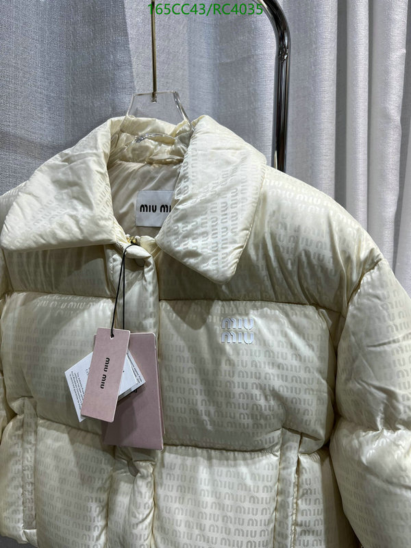 Miu Miu-Down jacket Women Code: RC4035 $: 165USD