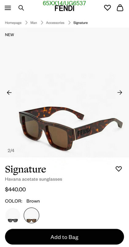 Fendi-Glasses Code: UG6537 $: 65USD