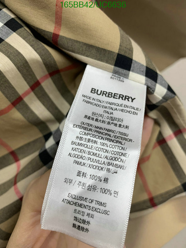 Burberry-Clothing Code: UC6636 $: 165USD