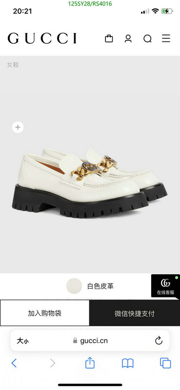 Gucci-Women Shoes Code: RS4016 $: 125USD