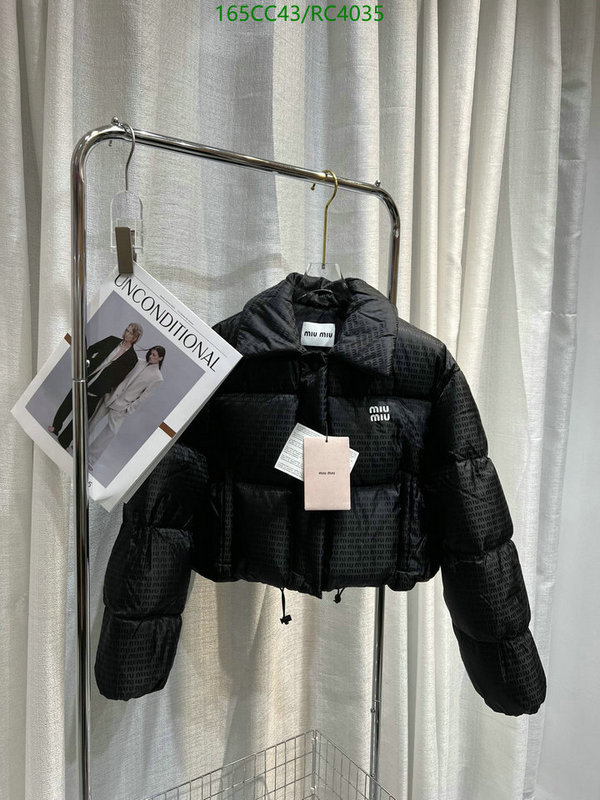 Miu Miu-Down jacket Women Code: RC4035 $: 165USD