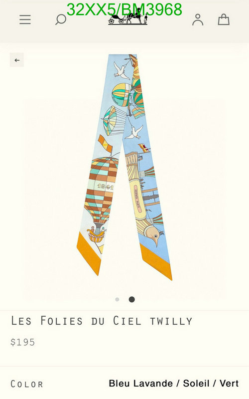 Hermes-Scarf Code: BM3968 $: 32USD