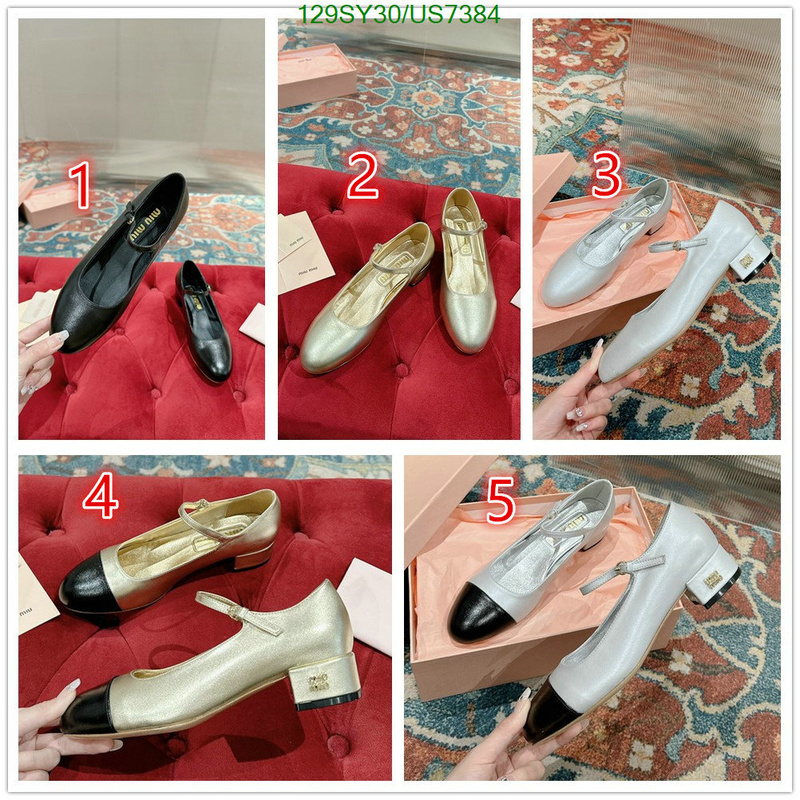 Miu Miu-Women Shoes Code: US7384 $: 129USD
