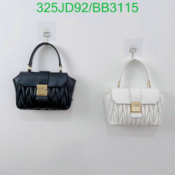 Miu Miu-Bag-Mirror Quality Code: BB3115 $: 325USD