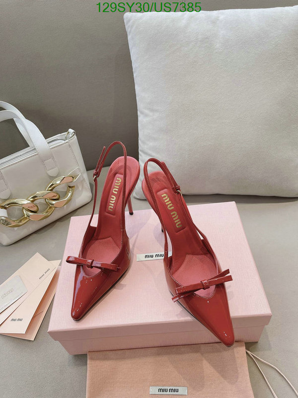 Miu Miu-Women Shoes Code: US7385 $: 129USD