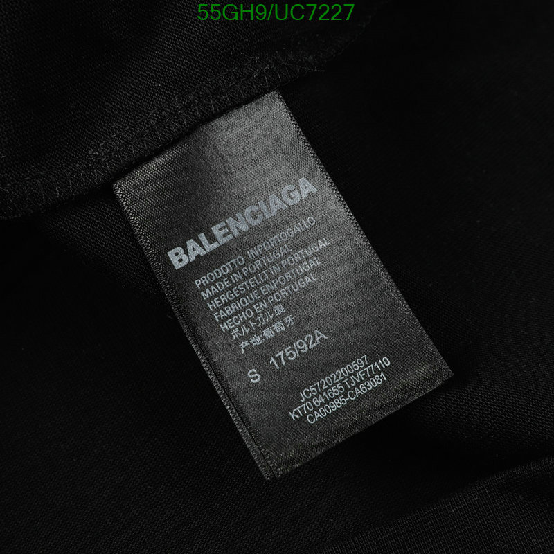 Balenciaga-Clothing Code: UC7227 $: 55USD