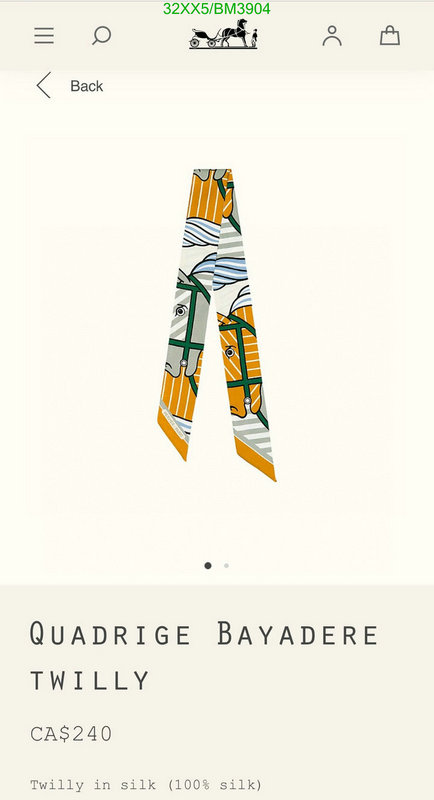 Hermes-Scarf Code: BM3904 $: 32USD