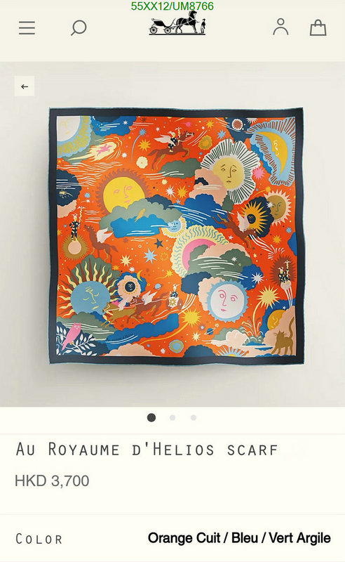 Hermes-Scarf Code: UM8766 $: 55USD