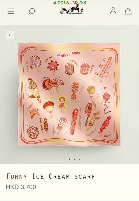 Hermes-Scarf Code: UM8788 $: 55USD