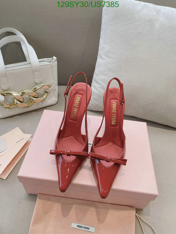 Miu Miu-Women Shoes Code: US7385 $: 129USD