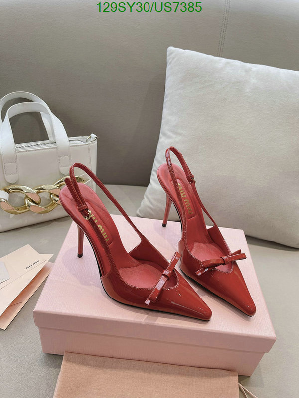 Miu Miu-Women Shoes Code: US7385 $: 129USD