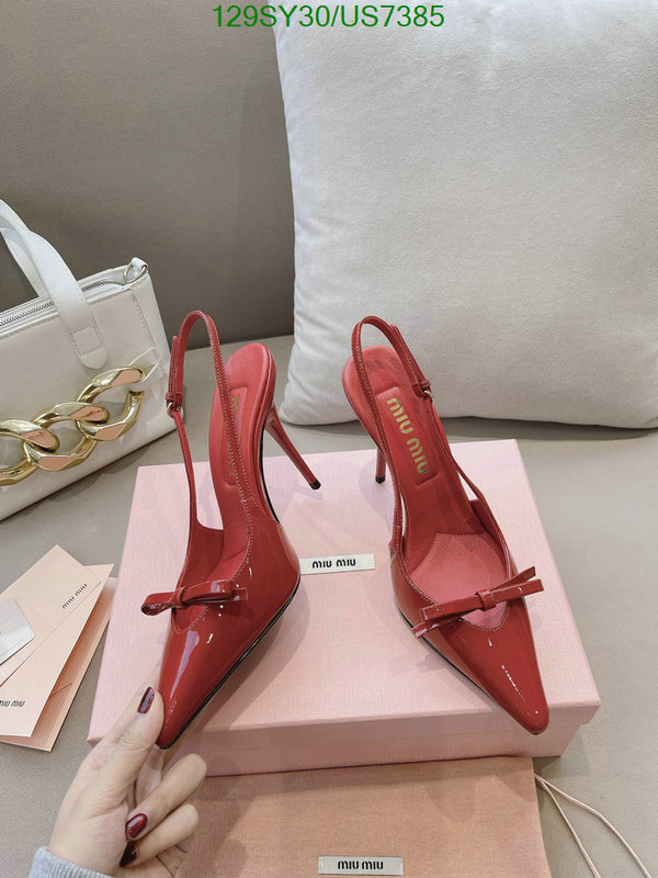 Miu Miu-Women Shoes Code: US7385 $: 129USD