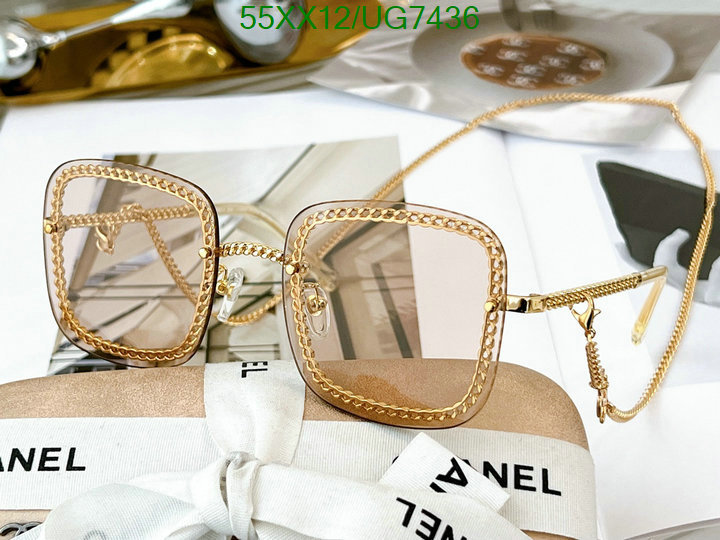 Chanel-Glasses Code: UG7436 $: 55USD