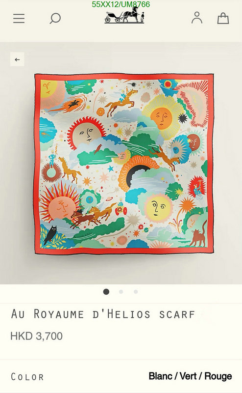 Hermes-Scarf Code: UM8766 $: 55USD