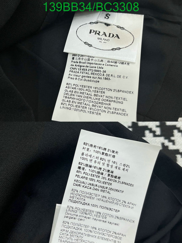 Prada-Clothing Code: BC3308 $: 139USD