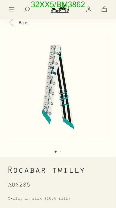 Hermes-Scarf Code: BM3862 $: 32USD