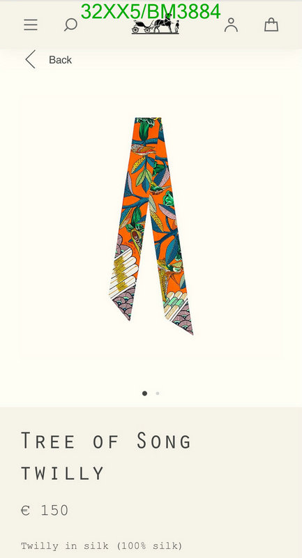 Hermes-Scarf Code: BM3884 $: 32USD