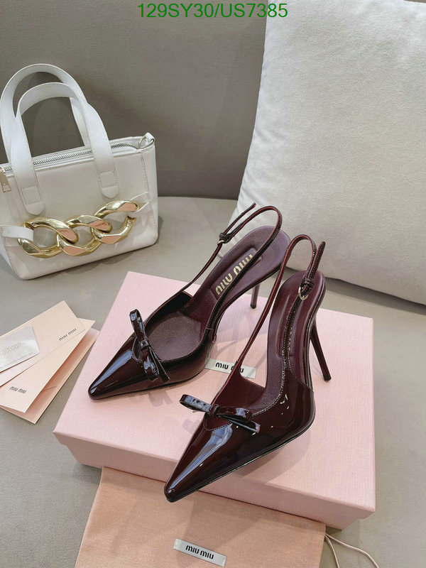 Miu Miu-Women Shoes Code: US7385 $: 129USD