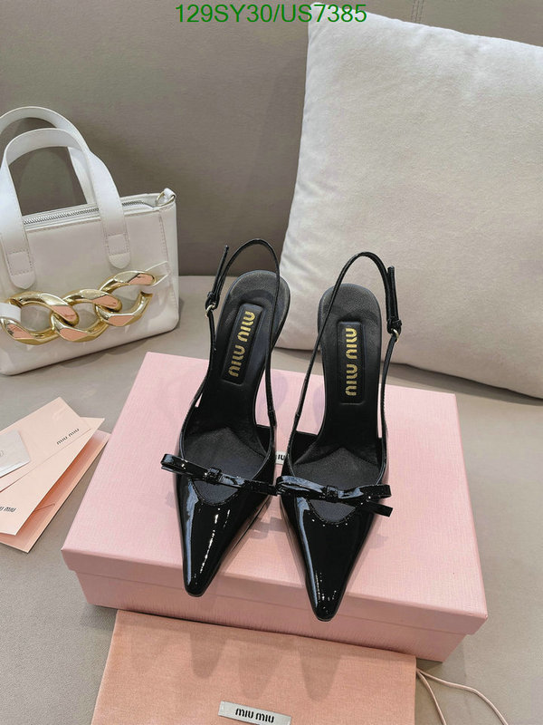 Miu Miu-Women Shoes Code: US7385 $: 129USD