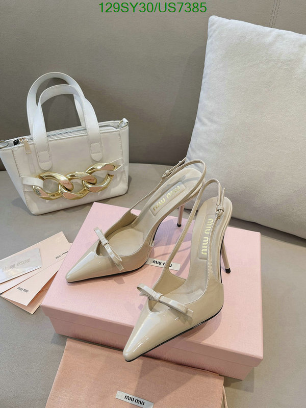 Miu Miu-Women Shoes Code: US7385 $: 129USD