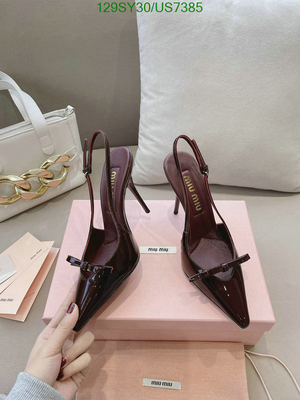 Miu Miu-Women Shoes Code: US7385 $: 129USD