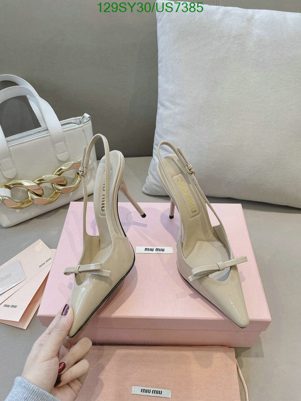 Miu Miu-Women Shoes Code: US7385 $: 129USD