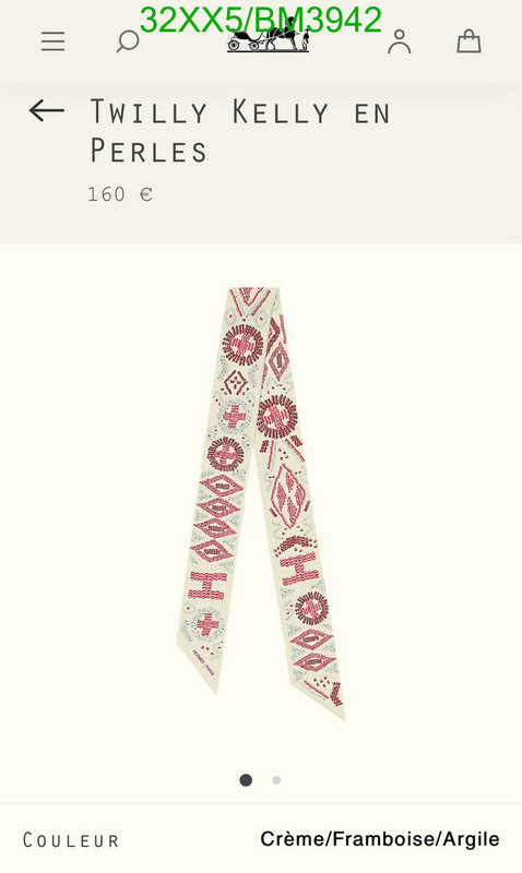 Hermes-Scarf Code: BM3942 $: 32USD