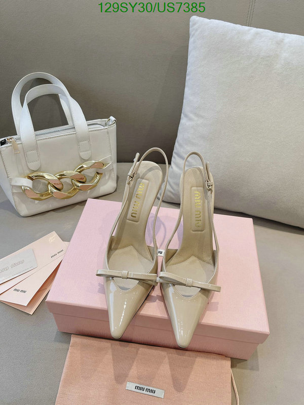 Miu Miu-Women Shoes Code: US7385 $: 129USD