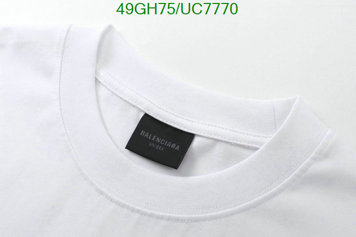 Balenciaga-Clothing Code: UC7770 $: 49USD