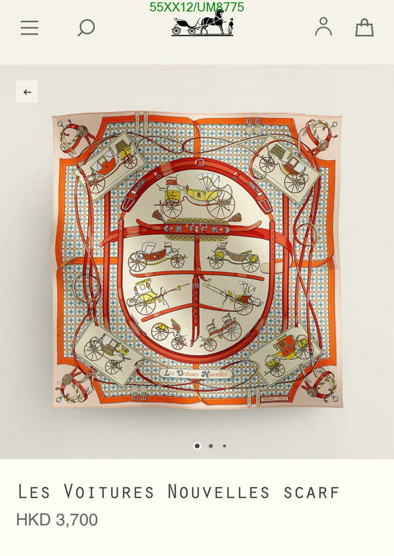 Hermes-Scarf Code: UM8775 $: 55USD