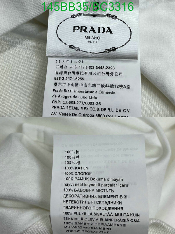 Prada-Clothing Code: BC3316 $: 145USD