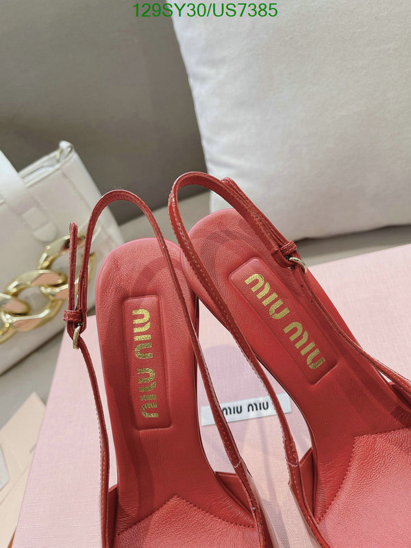 Miu Miu-Women Shoes Code: US7385 $: 129USD