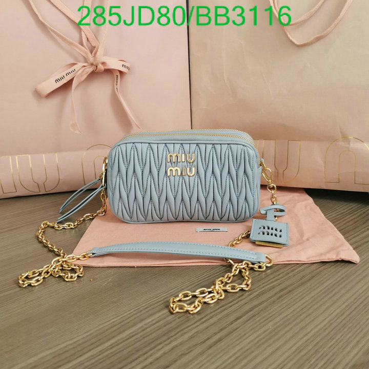 Miu Miu-Bag-Mirror Quality Code: BB3116 $: 285USD