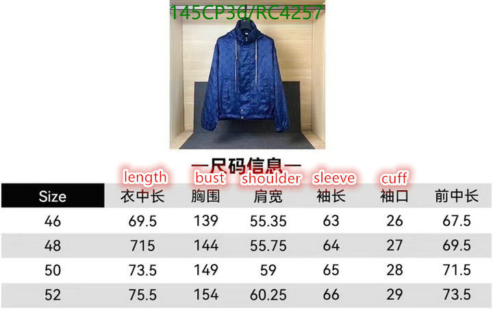 Gucci-Clothing Code: RC4257 $: 145USD