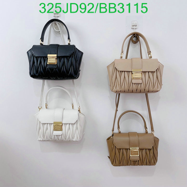 Miu Miu-Bag-Mirror Quality Code: BB3115 $: 325USD