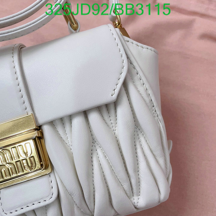 Miu Miu-Bag-Mirror Quality Code: BB3115 $: 325USD