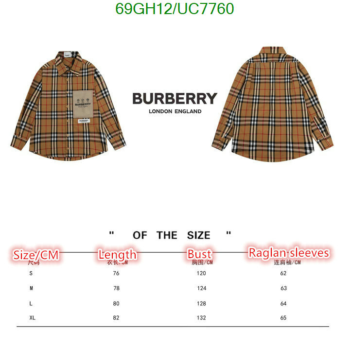 Burberry-Clothing Code: UC7760 $: 69USD