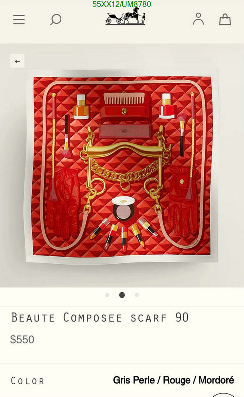 Hermes-Scarf Code: UM8780 $: 55USD