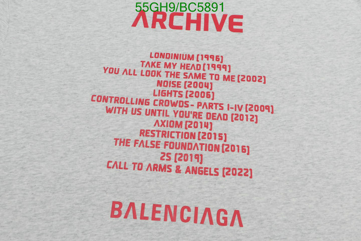Balenciaga-Clothing Code: BC5891 $: 55USD