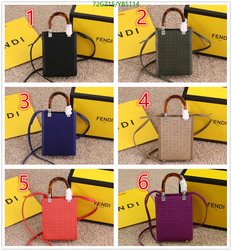 Fendi-Bag-4A Quality Code: YB5114 $: 72USD