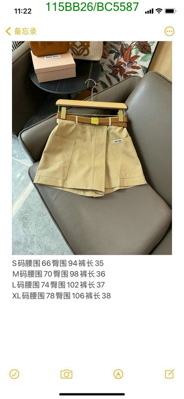 MIUMIU-Clothing Code: BC5587 $: 115USD