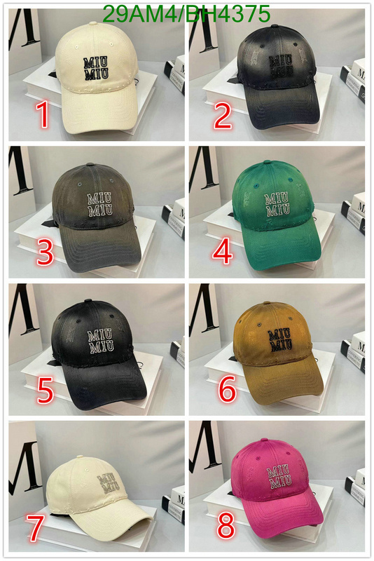 Miu Miu-Cap(Hat) Code: BH4375 $: 29USD