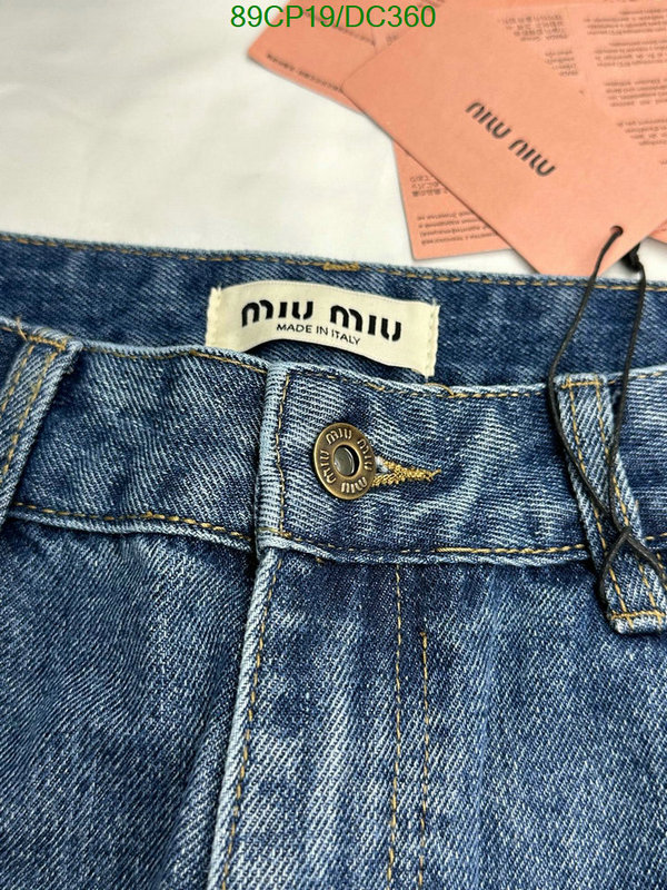 MIUMIU-Clothing Code: DC360 $: 89USD